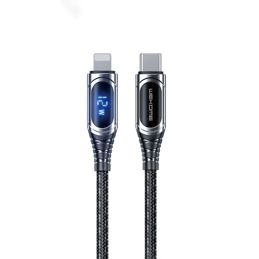 Wekome WDC-167 20W Micro USB Intelligent Digital Display Charging Data Cable, Length: 1m
